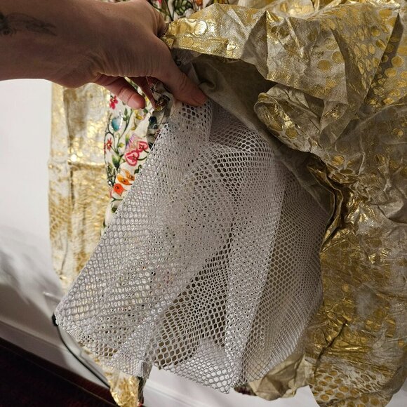 Chennur Silk Hand Painted Lehenga Blouse Set With Dupatta - Picture 4 of 12